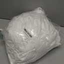 Amazon Basics Soft, Breathable, Wrinkle-Free Microfiber 4-Piece Bed Sheet Set, Full Size, Bright White Striped