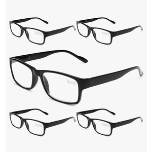 Gaoye Professional Reading Glasses for All Day - Computer Readers with Blue Light Protection - Value Pack, +.25