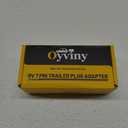 Oyviny RV 7 Pin Trailer Plug with IP68 Waterproof Seal, Detachable 7 Way Round RV-Style Trailer Side Connector 7 Point Trailer Wiring Plug