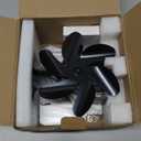 HIDALIFE Wood Stove Fan for Heater, Heat Powered Fireplace 6 Blades Fan with Bracket Compatible for Heater,Thermal Tent Heater Fan for Camping Propane Heater with Magnetic Thermometer