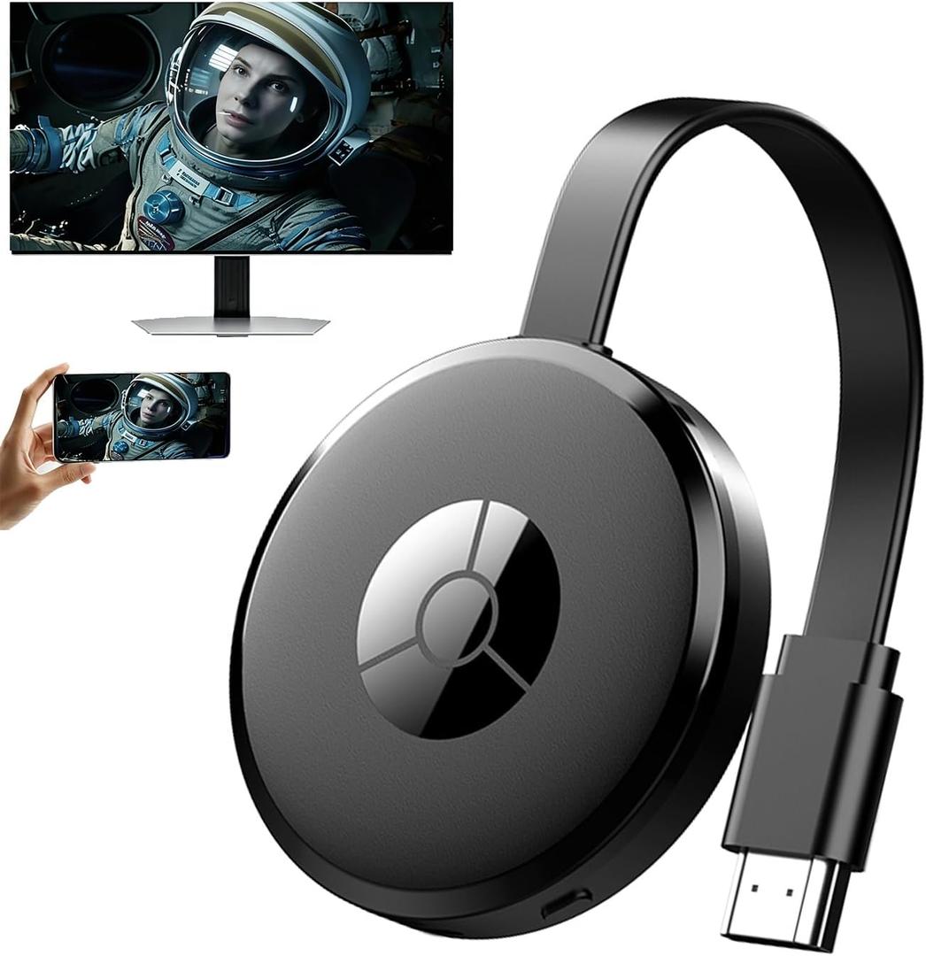 Koogold Wireless Display Adapter, AirPlay/Miracast/DLNA Screen Mirroring Dongle for iPhone, Android, Windows & Mac, Stream Video/Audio/Photos from Phone or Laptop to TV/Monitor, No App Required