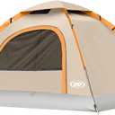UNP Camping Tent 2/3/4/6 Person Dome Tent, Easy to Set Up for Camping, Lightweight Camping Tent, Portable Camping Tent for Outdoor and Backpacking Beaches (2 Person Portable, Khaki)