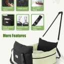 Dog Carseat for Small Dogs  Harness-Compatible Pet Travel Accessory, Portable Travel Bed & Pet Car Carrier Bag, Easy Install, Washable Dog Booster Seat for Small Dogs