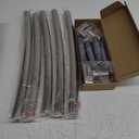 AmazerBath 20-84 Inches Arched Curved Shower Curtain Rod, Heavy Duty Shower Rod Rust Proof Bathroom Curtain Rod, Adjustable Telescoping Design Easy Segmented Installation, Need to Drill, Chrome