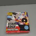 Stair Edge Protector 24 Ft - Black Rubber Edge Trim for Steps - Stair Nose Molding - Rubber Nose Trim - Fit for Indoor and Outdoor - Non Slip and Waterproof