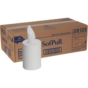 Georgia-Pacific SofPull Junior Centerpull Premium Paper Towel by GP PRO, Georgia-Pacific, White, 28125, 8 Rolls Per Case, 225 Count