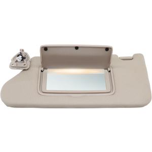 Gray Sun Visor Driver Side W/Light Compatible with Maxima 2016-2022 96401-9DE0A 964019DE0A Left Side