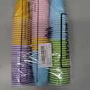 Yinkin 100 Pcs 2 oz Valentine's Day Cups Bulk Mini Conversation Heart Cups Small Plastic Candy Heart Shot Glasses with Stickers Valentine's Day Drinkware for Wedding Birthday Party Supplies