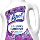 Lysol Disinfectant Laundry Sanitizer & Scent Booster, Laundry Detergent Additive, Color Safe Bleach Alternative, Laundry Odor Eliminator, Kills Bacteria & Viruses, Lavender Scent, 90 Fl Oz