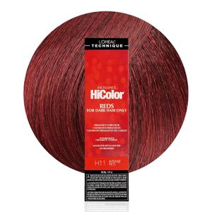 L'Oral Technique HiColor Reds Permanent Hair Color - Lifts Dark Hair in One Step, No Brassiness, Rich, Smooth Creme Formula, Intense, Long-Lasting Color