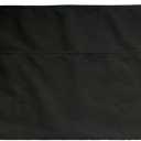 PLOYMONO Server Apron with 3 Pockets, 1 Pack Short Waist Apron for Waitress Waiter, Restaurant Servers, Bartenders, Hosts (24L x 12W) Black