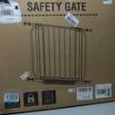 Baby Gate No Drilling, 29"-40" Auto Close Dog Gate Indoor for Doorways & Stairs, Pressure Mounted Adjustable Pet Gate, Easy Walk Through Child Gate for Children & Pets Stroller Friendly, White