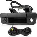 Tailgate Handle Backup Camera Fit for Dodge RAM 1500 2009-2017,Fit for Dodge RAM 2500 3500 2010-2017 Tailgate Reversing Rear View Park Assist Camera RCA Plug Replaces 68084284AB