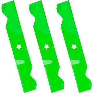 532187256 5 Star Mulching Mower Blades for Husqvarna RZ5426 YTH26V54 LGT2654 MZ54S RZ5424 YTH2454 Poulan PBGT2254 PKGTH2554 54 Inch Deck Zero Turn Mower Replace 187256 532187254 777187256 / 3 Pack