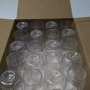 Clear Stemless Champagne Flutes Plastic 24 Pack - 9oz Plastic Champagne Glasses - Durable and Sturdy Mimosa Glasses For Parties - Shatterproof, Recyclable, BPA-Free, Smooth Rims.