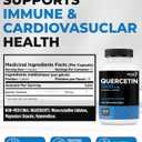 Renew Actives Quercetin 1000MG per 2 Capsules  Max Potency Natural Bioflavonoid for Antioxidant Protection  Neutralizes Free Radicals & Supports Blood Vessel Health  Made in Canada  60 Capsules
