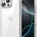 JETech Case for iPhone 16 Pro Max 6.9-Inch, Non-Yellowing Shockproof Phone Bumper Cover, Anti-Scratch Clear Back (Clear)