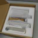 Veise VE019 Fingerprint Smart Lever Lock - APP Control, Keypad Door Lock with Handle, Keyless Entry for Front Door and Bedroom, Electronic Digital Knob, Remote Grant, IP55 Weatherproof, Satin Nickel