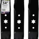 Maxpower 561557B 3 Blade Set for Many, Craftsman Mowers for 54" Cut MTD/Cub Cadet/Troy-Bilt Replaces 742-05056, 942-05056, 742-05056A, 942-05056A, CMXGZAM110143