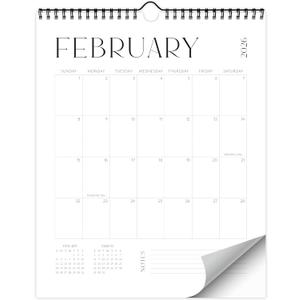 Beautiful 2026 Wall Calendar - Runs until December 2026 Large 14.5"x11.5" Office Wall Calendar For Easy Organizing