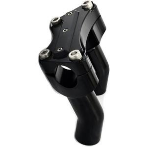 1 Set 3-1/2'' Motorcycle Handlebar Risers and 1'' Pullback with Top Clamp Kit Compatable for 1'' Bar Diameter Harley Dyna Heritage Softail Fat Boy Sposter Touring Glide (Black)