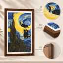 Wall Art Cat Scratcher, Framed Sisal Scratch Pad, No-Drill