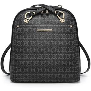 MKP COLLECTION Women's Fashion Backpack Purse - Anti-Scratch Faux Leather Travel Bag with Multi-Pocket Organizer, Designer Pattern Top-Handle Satchel for Shopping and Daily Use