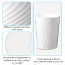 Kifmurase 4Pcs Small Trash Can, Wastebasket Recycling Bin, Round Garbage Can, Plastic Waste Basket, Bathroom Garbage Bin with Trash Bags for Bathrooms, Laundry Room, Kitchens, Offices, Dorms