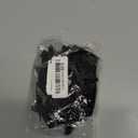 GORGECRAFT 2PCS Neckline Applique Collar Trims Patch Embroidered Floral Water Soluble Lace for Wedding Dress Gown Costumes Sewing Clothing Accessories (Black)