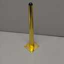 Seimneire 4pcs 10 Inch Furniture Legs, Straight Conical Metal Legs Luxury Gold Mid-Century Style Furniture Feet for Sofa Cabinet Table Chair Cupboard Couch Ottoman Home DIY Projects