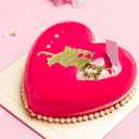 Valentine's Day Cake Toppers Gold Heart Acrylic Mirror side cake decoration, Dessert Decoration for Valentine's Anniversary Engagement Party Cake Decor Supplies 10pcs
