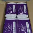 Poise Overnight Incontinence & Postpartum Pads for Bladder Leaks, 8 Drop Extra Coverage, 96 Count, (Long)