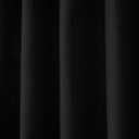 H HALSTON Black Shower Curtain Modern Neutral Bathroom Curtain, Water-Repellent Fabric, Machine Washable, 72x72 Inches, Elegant Spa-Inspired Design, Minimalist Home Decor