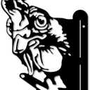 Funny Chicken Wall Art - Rustproof Metal Sculpture for Outdoor Garden & Patio Decor, Wilderness Theme Novelty Gift