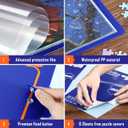 Puzzle Storage Folder for 1000-Pieces: Large Capacity Jigsaw Puzzles Organizer Portable with 20 Pockets, Dustproof & Protective Puzzle Accessory