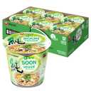 Nongshim Soon Cup Noodle Soup, Veggie, 2.6 Ounce (Pack of 6), BBD 02/10/2027