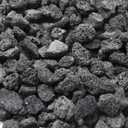 Skyflame 3/8" - 3/4" Natural Stones Lava Rock Granules for Gas Fire Pit | Fireplace | BBQ Grill | Garden Landscaping Decoration | Cultivation of Potted Plants | Indoor Outdoor Use, 10-lb Bag (Black)
