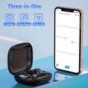 AI Translation Earbuds Wireless Bluetooth - 150 Languages Open-ear Headphones Translator for iPhone and Android 3-in-1 Real Time Translating Device for Travel Business Learning with Charging Case