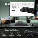 Keychron K2 Ultra 75% Wireless Mechanical Keyboard, 8000Hz Polling Rate | Hot-swappable tactile brown switches, aluminum frame, PBT keycaps, 760h battery, Bluetooth/2.4GHz/wired, Mac/Windows/Linux.