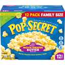 Pop Secret Microwave Popcorn, Movie Theater Butter, Flavor, 3.2 Oz Sharing Bags, 12 Ct (EXP 07/04/27)