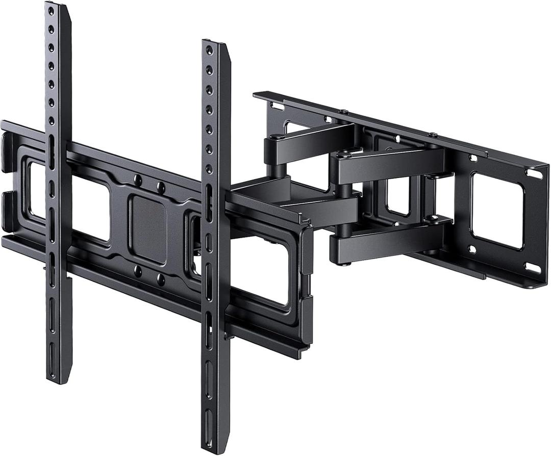 TV Wall Mount for 26-55 inch LED LCD OLED 4K TVs, Full Motion TV Mount Bracket Articulating Swivel Extension Tilting Max VESA 400x400mm Holds up to 99lbs, Fits 12/16 Inch Wood Stud