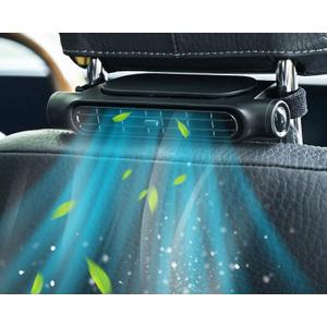 foryou Car Fans - Portable Backseat Cooling Fans, Blows Cold Air for Kids and Cars (Black)