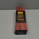 9 Piece Natural Teak Wooden Kitchen Utensil Set with Spoon Rest - Comfort Grip Cooking Spoons and Utensils Holder