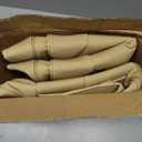 2 Pack Front Car Seat Cover Bottom Only Faux Leather, Anti-Slip Padded Seat Cushion, Full Wrap Seat Protector with Storage Function Fit 95% Cars, SUV, Pick-up Trucks (Beige)