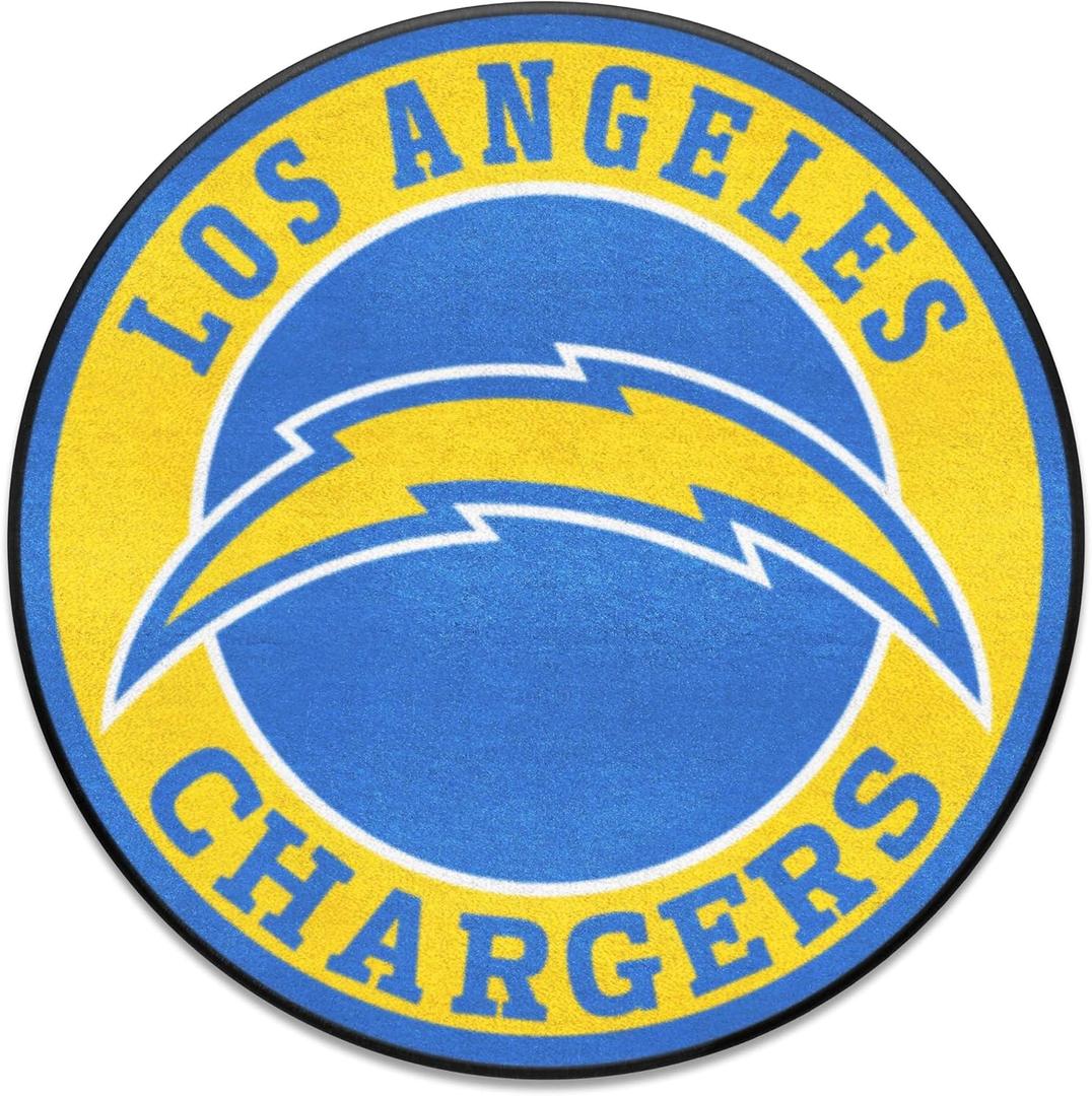 FANMATS NFL Unisex Roundel Mat Pack of 3 (2'3" (Round), Team Color)