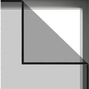 Flyzzz DIY Self-Adhesive Window Screen Netting Mesh Curtain, 100X150cm (Approach 39.37x59.05 Inches), with Hook and Sticky Tape, Fitted to Multiple Windows (1 Pack, Black)