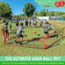 GoSports Gaga Ball Pit 10 ft, 15 ft or 20 ft Portable Indoor/Outdoor Gagagon Pit for School, Camp or Home Use