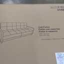 DHP Andora 76 Inch Futon Sofa Bed, Modern Upholstered Couch Sleeper with Button Tufted Back and Seat, Dark Gray (Grey)