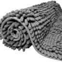 Super Thick Plush Bathroom Rug Shaggy Chenille Bath Rug Absorbant Extra Soft Mat for Kitchen Machine Washable Non-Slip Tub Shower
