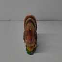 winemana Thanksgiving Table Decorations Resin Turkey with Pumpkin, Hand-Painted Fall Figurine Centerpiece for Home Kitchen Office Harvest Day Decor